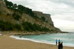 small beach area