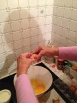 breaking eggs
