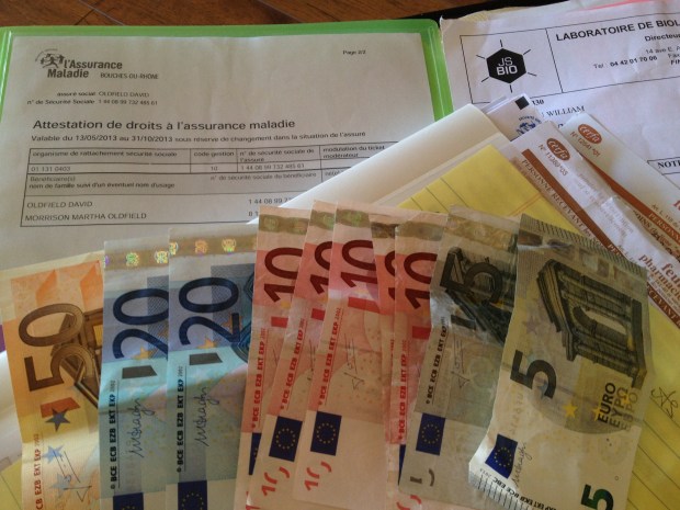 EUROS paid back to our bank account, to which I took out and bought myself some clothes, so i put it BACK in the economy.....making everyone, including moi, very happy