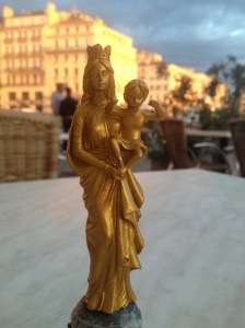Sun setting on Marseille at new  angle