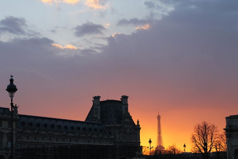 paris sunset 